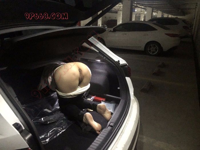 老婆在地下车库露出骚臀，要不要给路过的保安操一下？