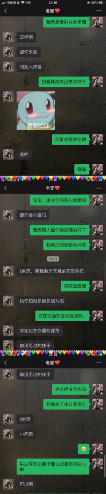挑逗老婆跟网友聊骚记录，自慰湿透了～